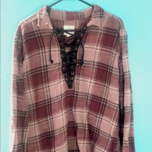 Burgundy sweater...oversized American Eagle fit